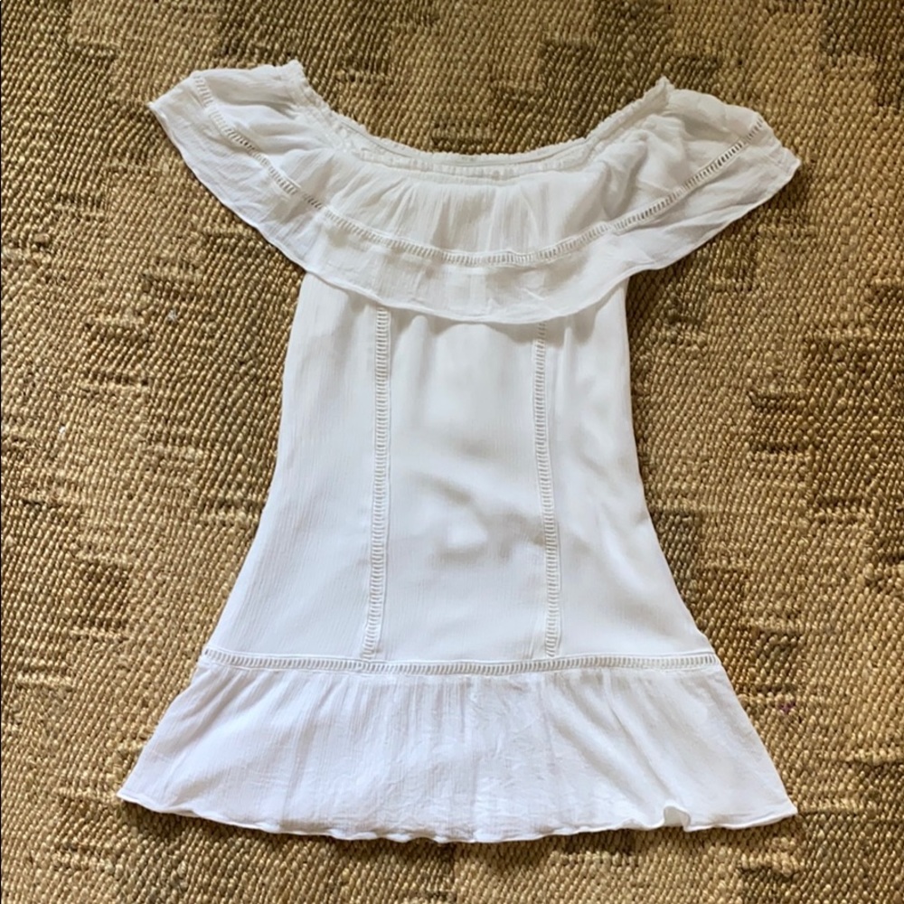 Francesca’s boho strapless dress XS
